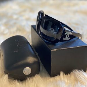 Chanel Mother of Pearl Logo Sunglasses